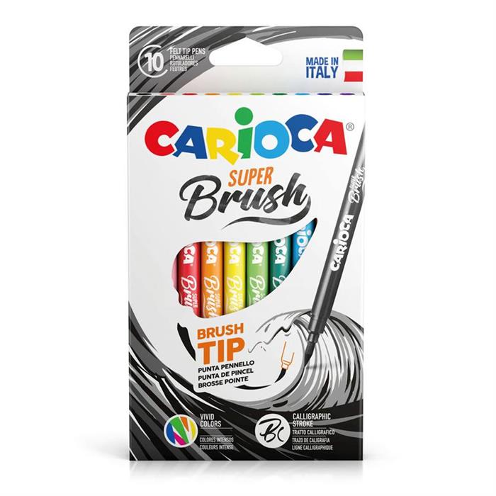 Carioca Super Brush Keçeli Boya Kalemi 10'Lu 42937