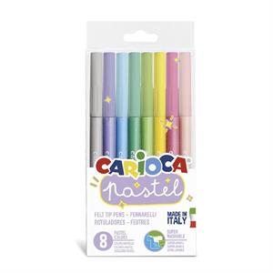 Carioca Pastel Süper Yıkanabilir Keçeli Kalem 8'Li 43032
