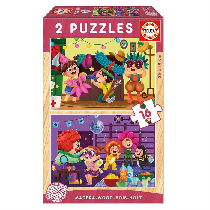 Educa Çocuk Puzzle 2X16 Costumes 17619