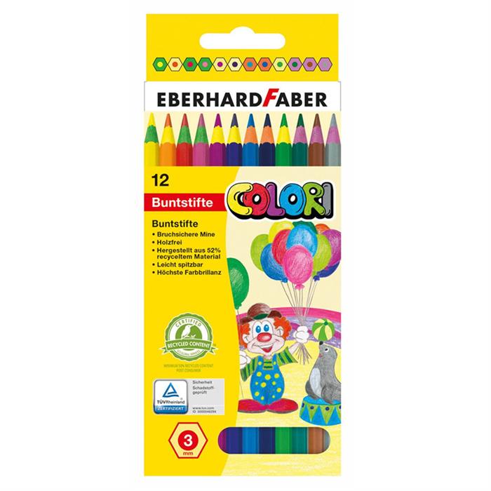 Eberhard Faber Colori Tahta İçermeyen Kuru Boya Kalemi EF-514814