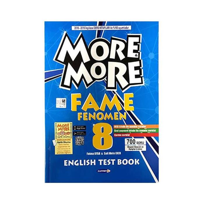 8 New More More Englısh Fame Fenomen Testbook Kurmay Yayınları