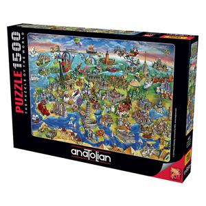 Anatolian Puzzle 1500 Parça Avrupa Haritası 4557