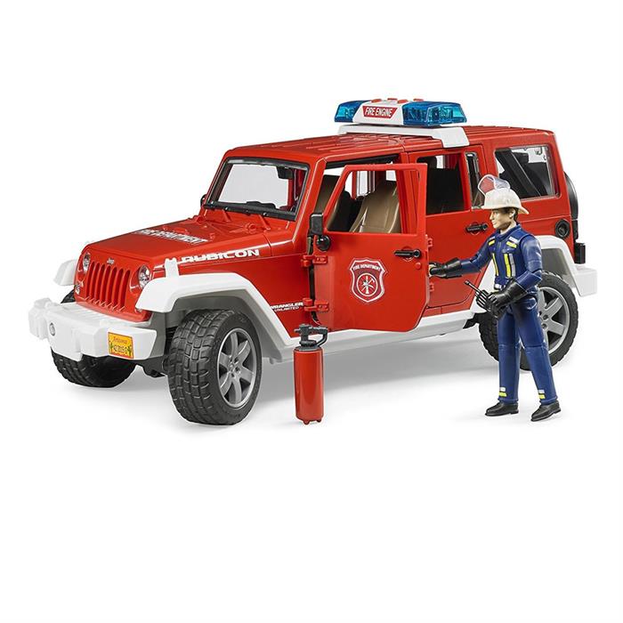 Bruder Oyuncak Jeep Wrangler Rubicon İtfaiye Veİtfaiyeci BR02528
