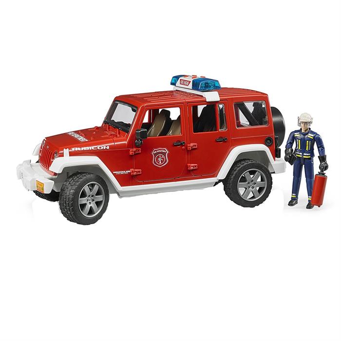 Bruder Oyuncak Jeep Wrangler Rubicon İtfaiye Veİtfaiyeci BR02528