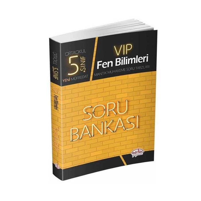 5 Sınıf VIP Fen Bilimleri Soru Bankası Editör Yayınları