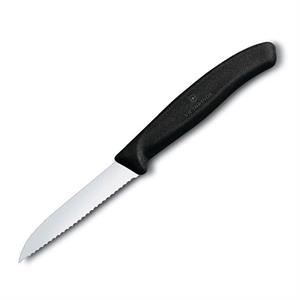 Victorinox SwissClassic 8cm Soyma Bıçağı Siyah 6.7433
