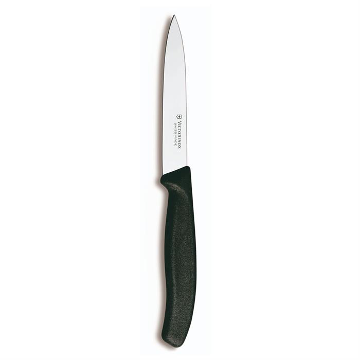 Victorinox SwissClassic 10cm Soyma Bıçağı Siyah 6.7703