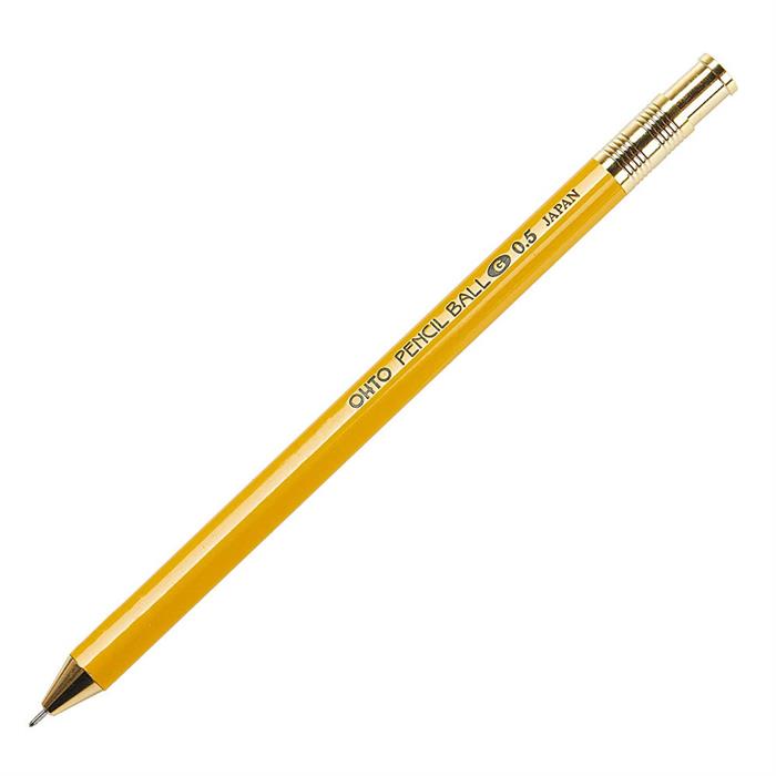 Ohto Wooden Tükenmez Kalem Sarı NKG-450E