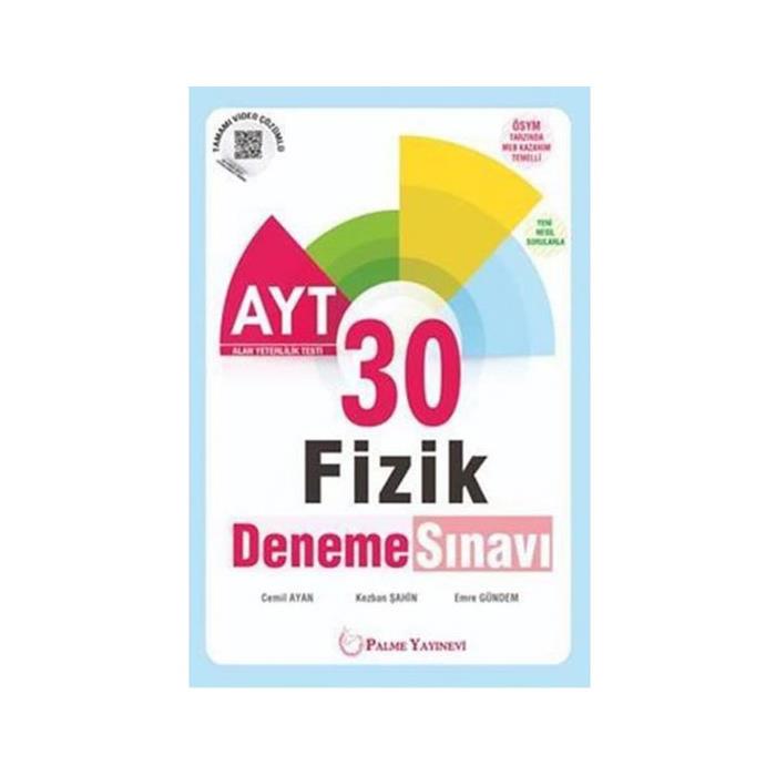 Palme AYT Fizik 30 Deneme Sınavı Palme Komisyon Palme Yayınları