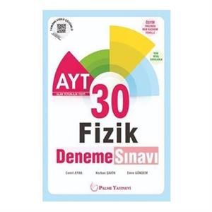 Palme AYT Fizik 30 Deneme Sınavı Palme Komisyon Palme Yayınları