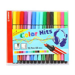 Stabilo Pen 68 Keçe Uçlu Kalem 15 Renk Mini Cd Asmalı 668 15 021