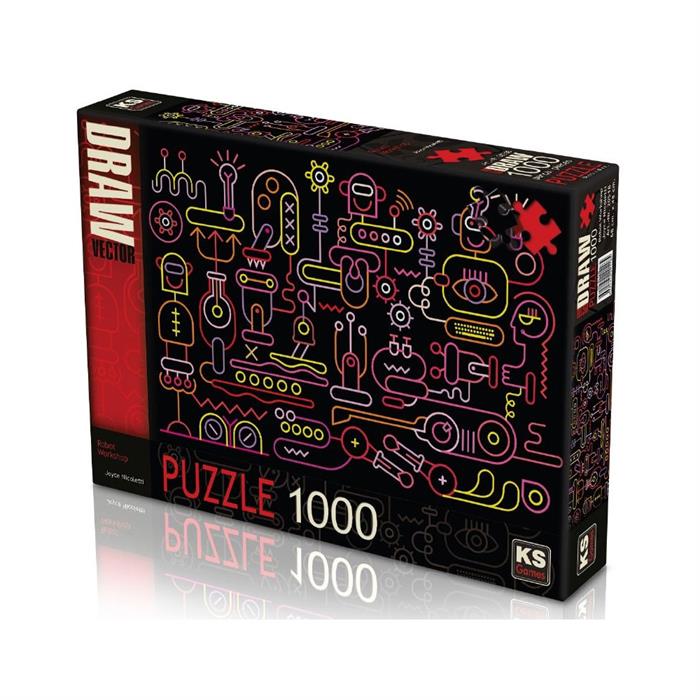 Ks Games Puzzle 1000 Parça Robot Workshop 20518