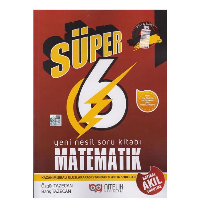 Süper 6 Sınıf Yeni Nesil Matematik Soru Kitabı Nitelik Yayınları