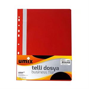 Umix Telli Dosya 10lu Kırmızı U1182-KI