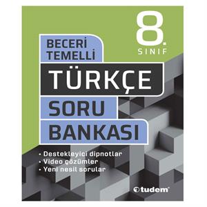 8 Sınıf Türkçe Beceri Temelli Soru Bankası Tudem Yayınları
