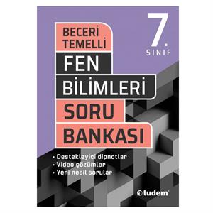 7 Sınıf Fen Bilimleri Beceri Temelli Soru Bankası Tudem Yayınları