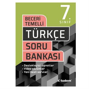 7 Sınıf Türkçe Beceri Temelli Soru Bankası Tudem Yayınları