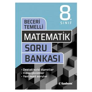 8 Sınıf Matematik Beceri Temelli Soru Bankası Tudem Yayınları