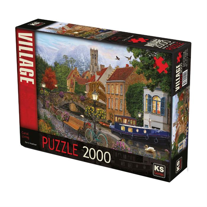 Ks Games Puzzle 2000 Parça Canal Living 22509