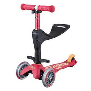 Mini Micro Scooter 3in1 Deluxe Plus Ruby Red MMD056