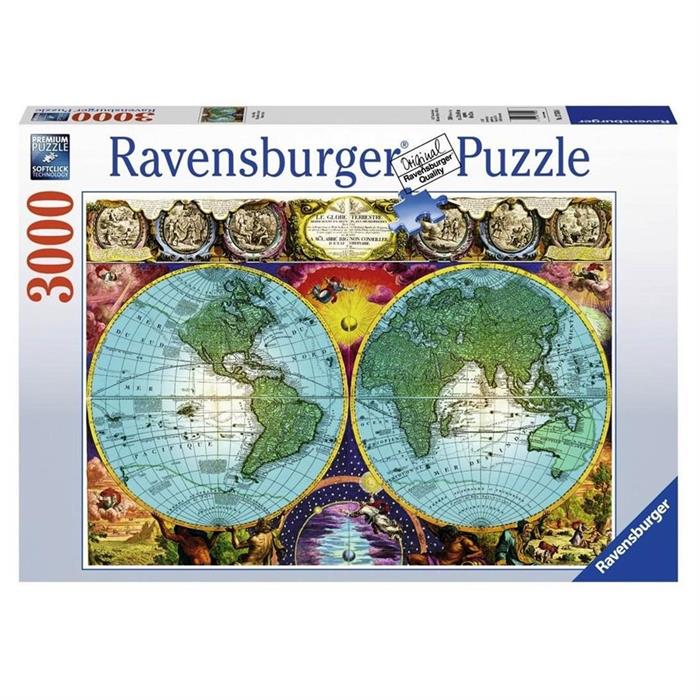 Ravensburger Puzzle 3000 Parça Antique Map 170746