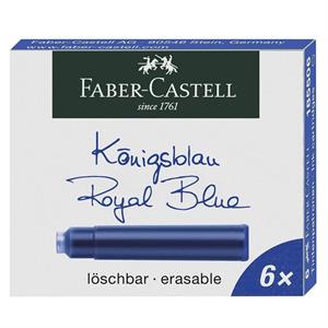 Faber Castell Dolma Kalem Kartuşu Royal Mavi 6'Lı 185506