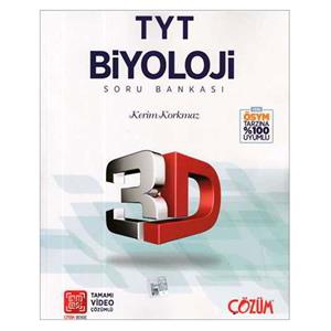 TYT 3D Biyoloji Tamamı Video Çözümlü Soru Bankası 3D Yayınları