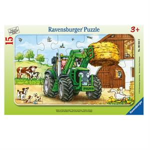 Ravensburger Puzzle 15 Parça Tractor on Farm Puzzle 60443