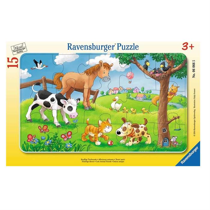 Ravensburger Puzzle 15 Parça Cuddly Friends 60665
