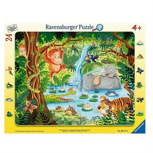 Ravensburger Puzzle 24 Parça Çerçeveli Puzzle Jungle 61716