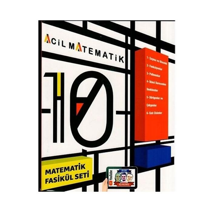 10 Sınıf Acil Matematik 6 lı Fasikül Set Acil Yayınları