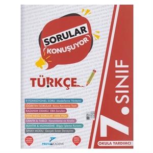 7 Sınıf Türkçe Sorular Konuşuyor Pruva Akademi Yayınları