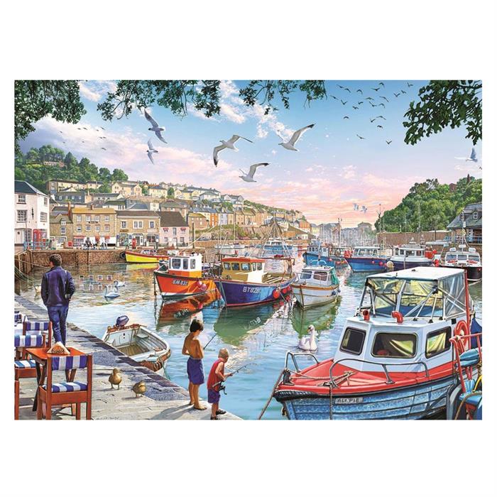 Art Puzzle 1000 Parça Limandaki Küçük Balıkçılar 4231