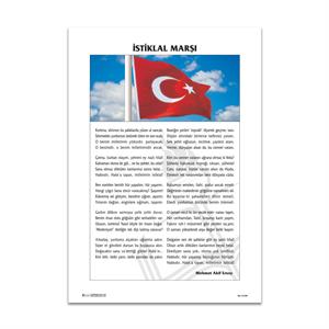 Keskin Color İstiklal Marşı Poster 35x50