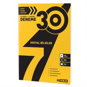 7. Sınıf Sosyal Bilgiler 30lu Deneme Hız Yayınları