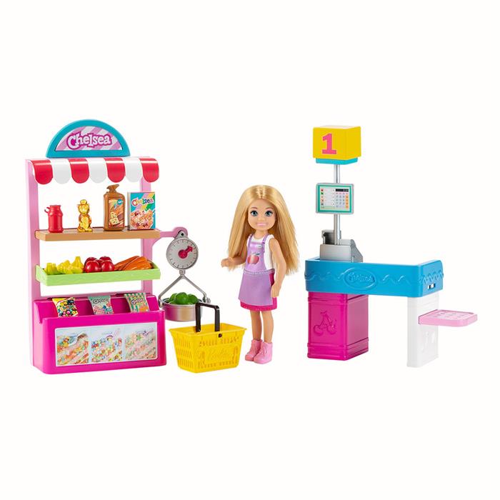 Barbie Chelsea Meslekleri Öğreniyor Market Çalışanı Oyun GTN67