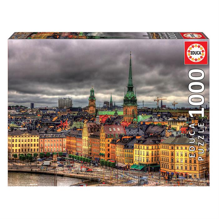 Educa Puzzle 1000 Parça Stockholm İsveç Manzaları 17664