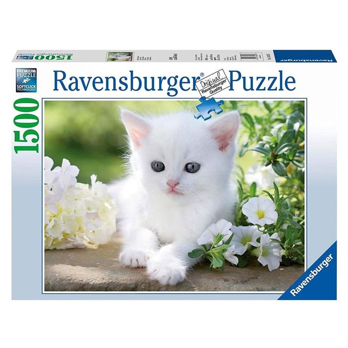 Ravensburger 1500 Parça Puzzle Beyaz Kedi 62437