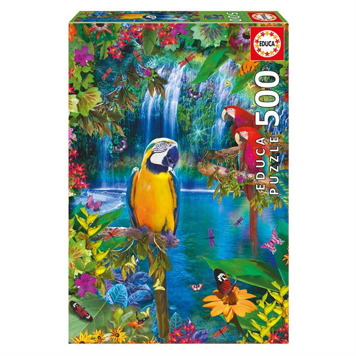 Educa Puzzle 500 Parça Bird Tropical Land 15512