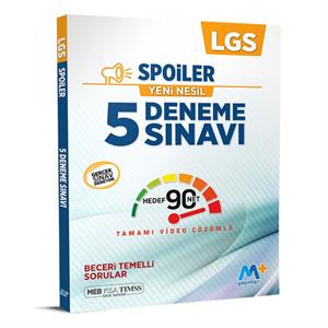 8 Sınıf LGS Spoiler 5 Deneme Sınavı Martı Okul Yayınları