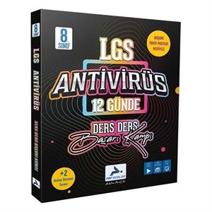 8 Sınıf LGS Antivirüs 12 Günde Ders Ders Başarı Kampı Paraf Yay
