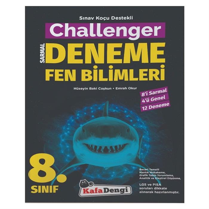 8. Sınıf Challenger Fen Bilimleri 12 Branş Denemesi Kafa Dengi Yayınları