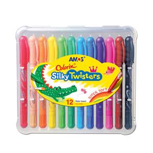 Amos Colorix Silky Twisters Mum Boya 12 Renk CST12