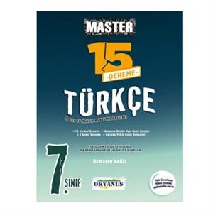 7 Sınıf Master 15 Türkçe Denemesi Okyanus Yayınları