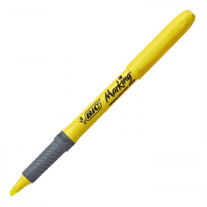 Bic Marking Grip Fosforlu Kalem Sarı Renk