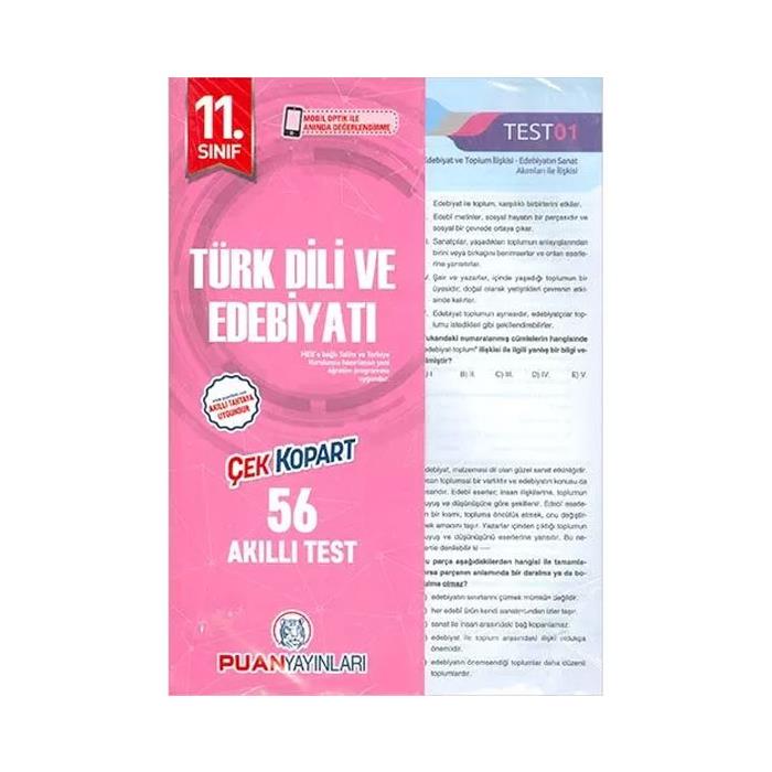 11 Sınıf Türk Dili ve Edebiyatı Yaprak Test Puan Yayınları