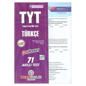 Puan TYT Türkçe Çek Kopart Akıllı Test Puan Komisyon Puan Yayınları