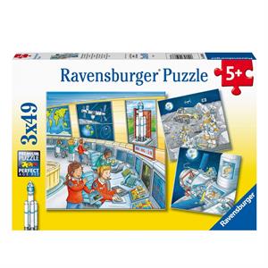 Ravensburger Puzzle 3x49 Parça Tom'la Uzayda 050888
