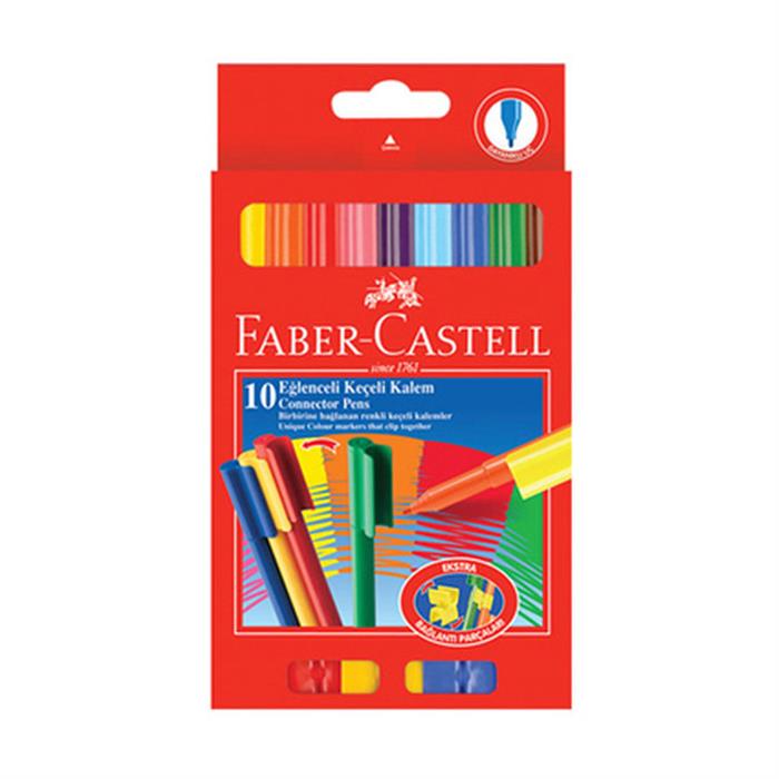 Faber Castell Keçeli Kalem Eğlenceli Karışık 10'Lu 5068111500