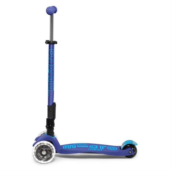 Maxi Micro Scooter Deluxe Foldable Navy LED MMD099